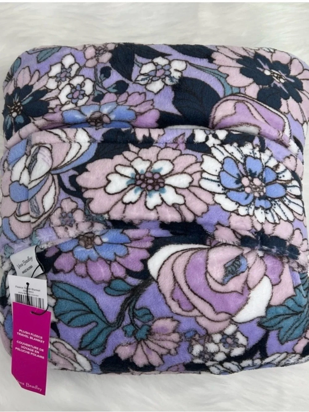 Vera Bradley Throw Turns into pillow !Aloha Blooms 60x45